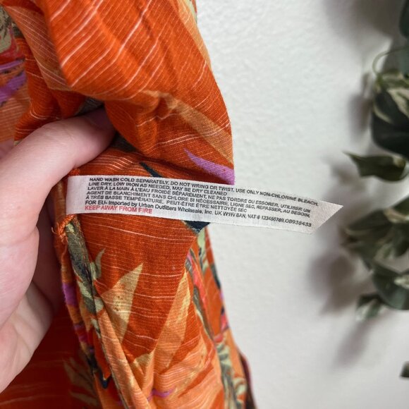 Free People Intimately Read My Palm Kimono Terracotta Women’s Size M - Picture 9 of 9